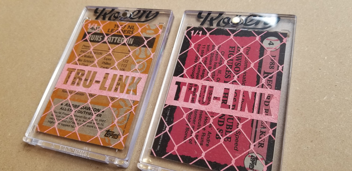 Baseball card art by Matthew Lee Rosen (aka Matthew Rosen) - Gum Stick Collector Cards - Andre Dawson (Tru-Link)