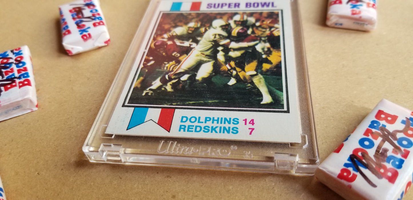 Baseball card art by Matthew Lee Rosen (aka Matthew Rosen) - Dolphins 17-0