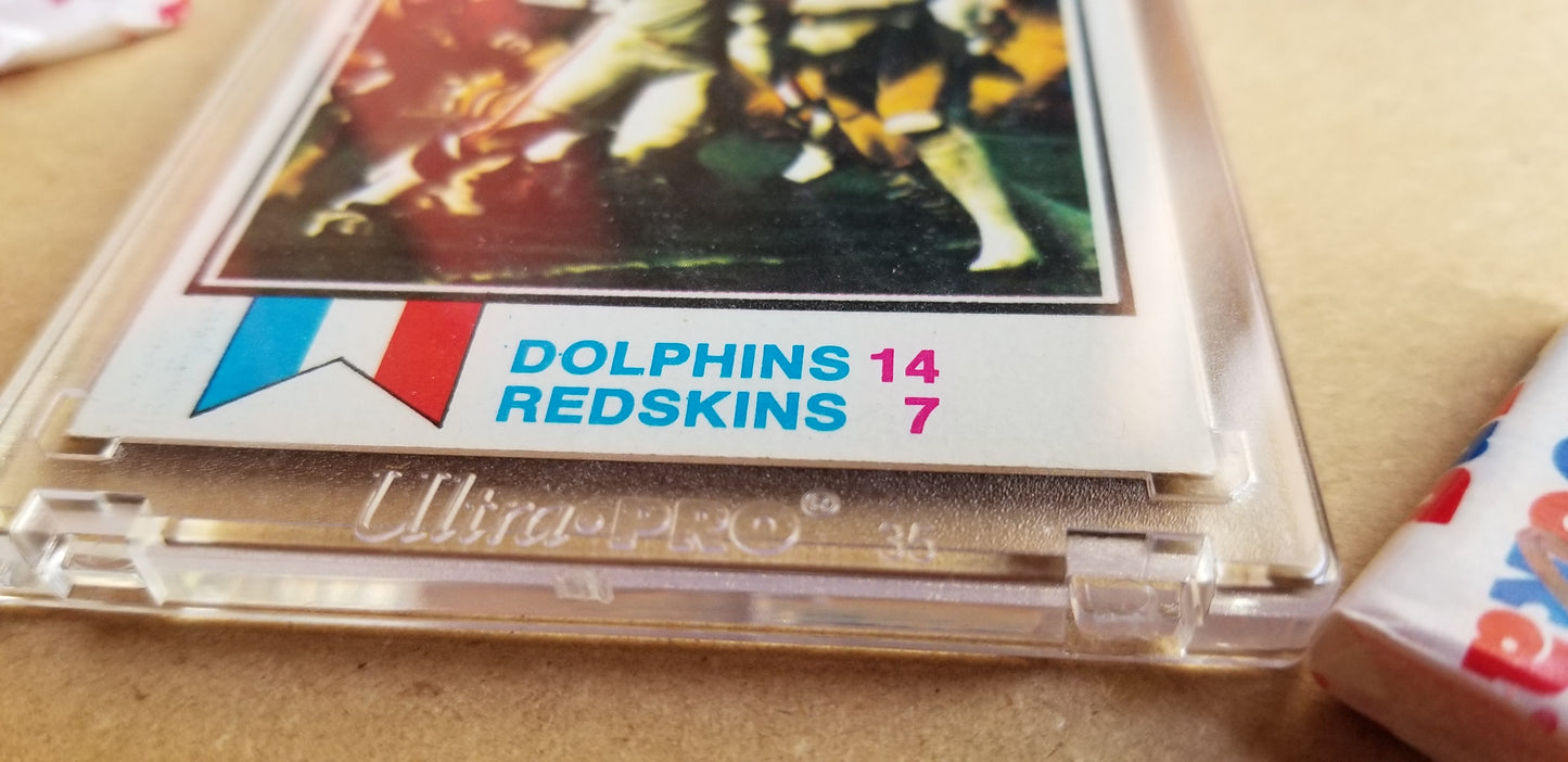 Baseball card art by Matthew Lee Rosen (aka Matthew Rosen) - Dolphins 17-0