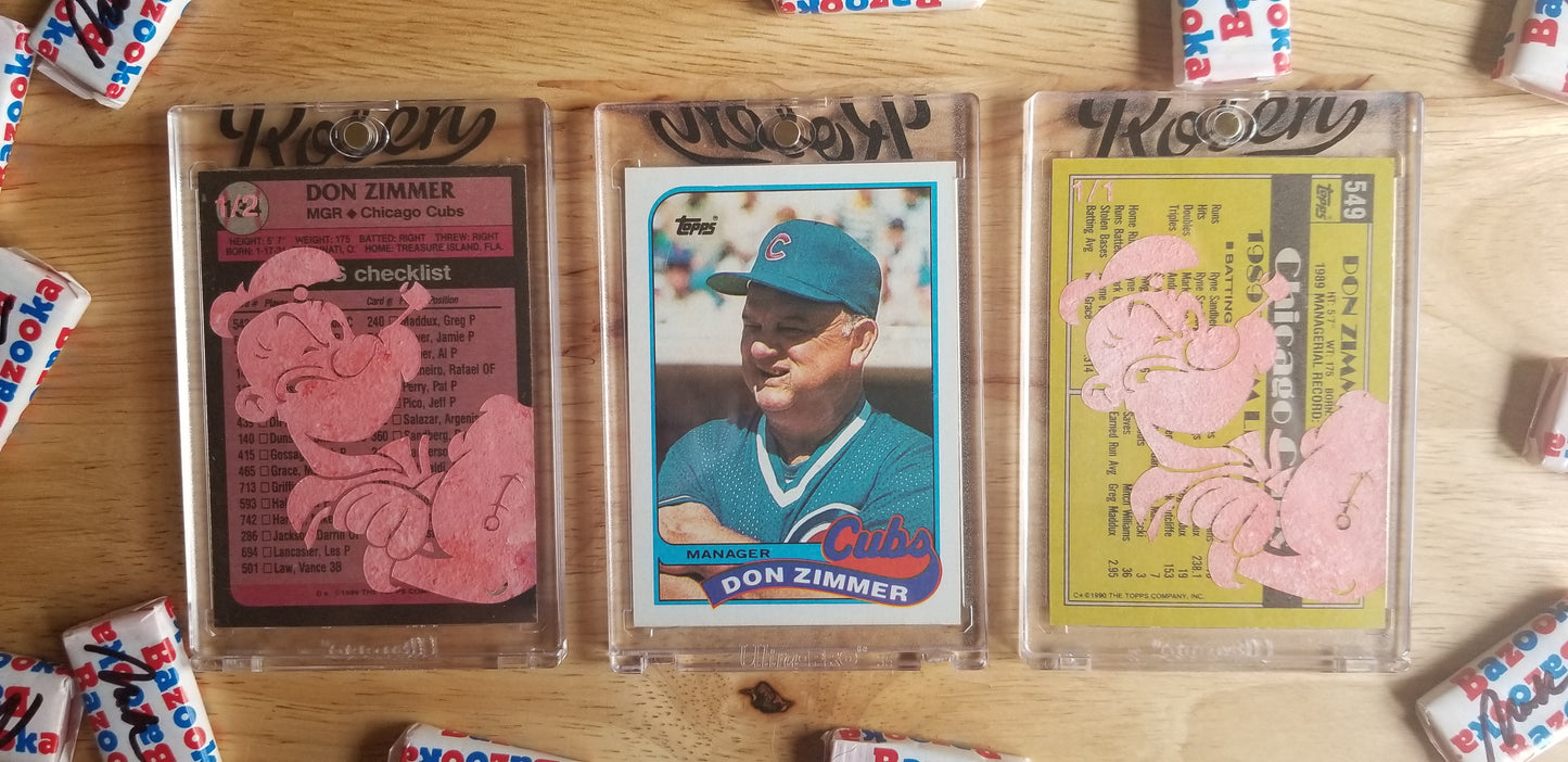 Baseball card art by Matthew Lee Rosen (aka Matthew Rosen) - Don Zimmer Popeye