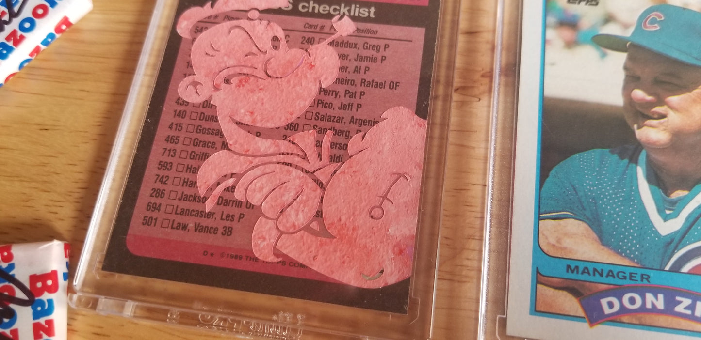 Baseball card art by Matthew Lee Rosen (aka Matthew Rosen) - Don Zimmer Popeye