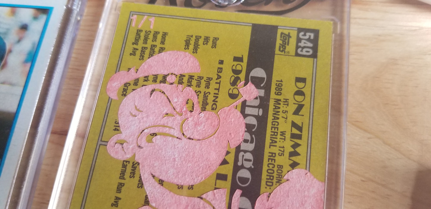 Baseball card art by Matthew Lee Rosen (aka Matthew Rosen) - Don Zimmer Popeye