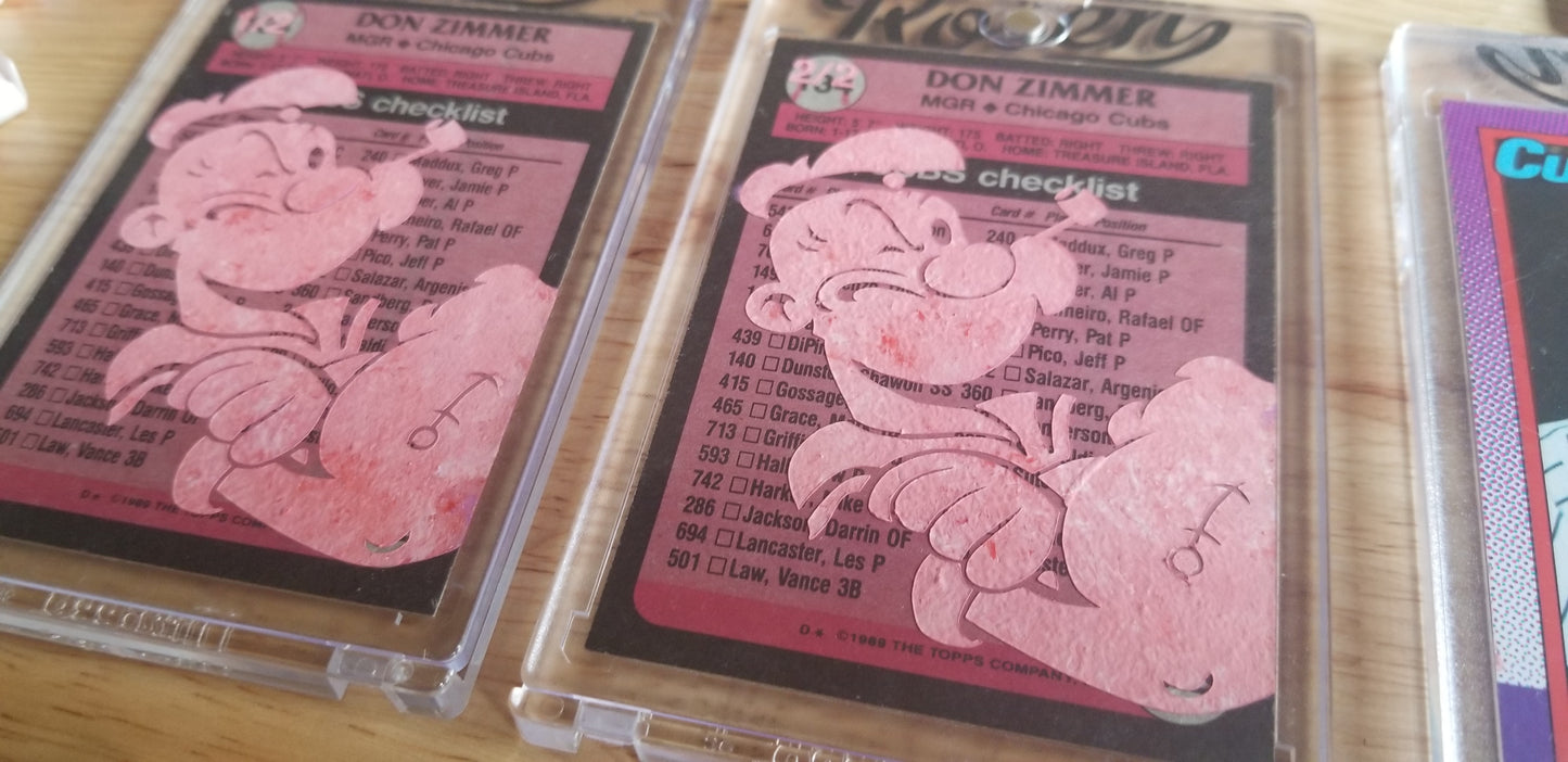 Baseball card art by Matthew Lee Rosen (aka Matthew Rosen) - Don Zimmer Popeye