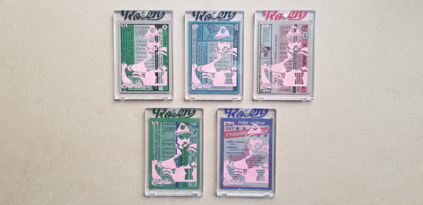 Baseball card art by Matthew Lee Rosen (aka Matthew Rosen) - Eddie Murray Rookie