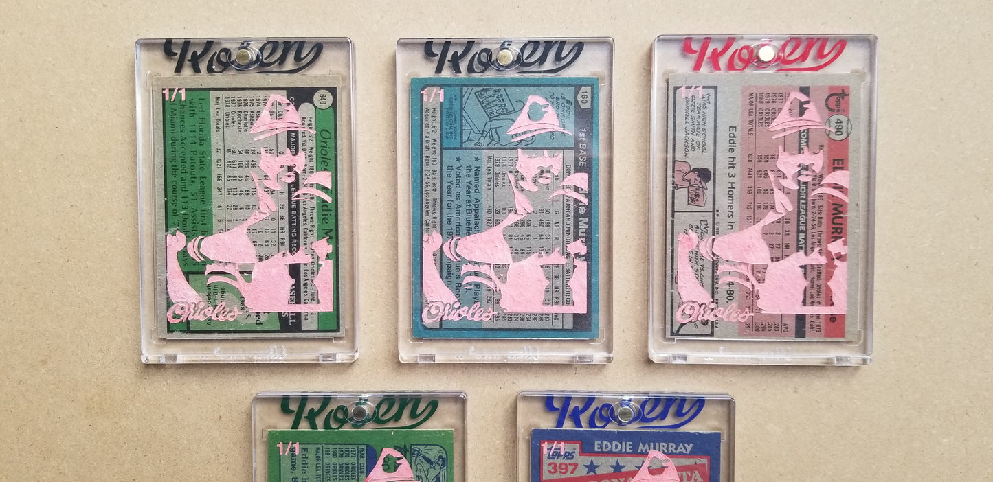 Baseball card art by Matthew Lee Rosen (aka Matthew Rosen) - Eddie Murray Rookie