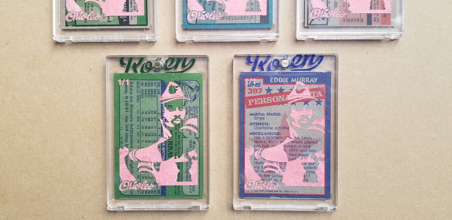 Baseball card art by Matthew Lee Rosen (aka Matthew Rosen) - Eddie Murray Rookie