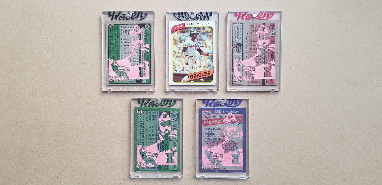Baseball card art by Matthew Lee Rosen (aka Matthew Rosen) - Eddie Murray Rookie