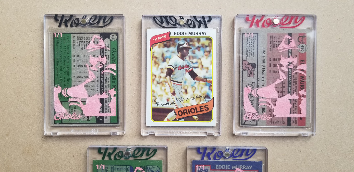 Baseball card art by Matthew Lee Rosen (aka Matthew Rosen) - Eddie Murray Rookie
