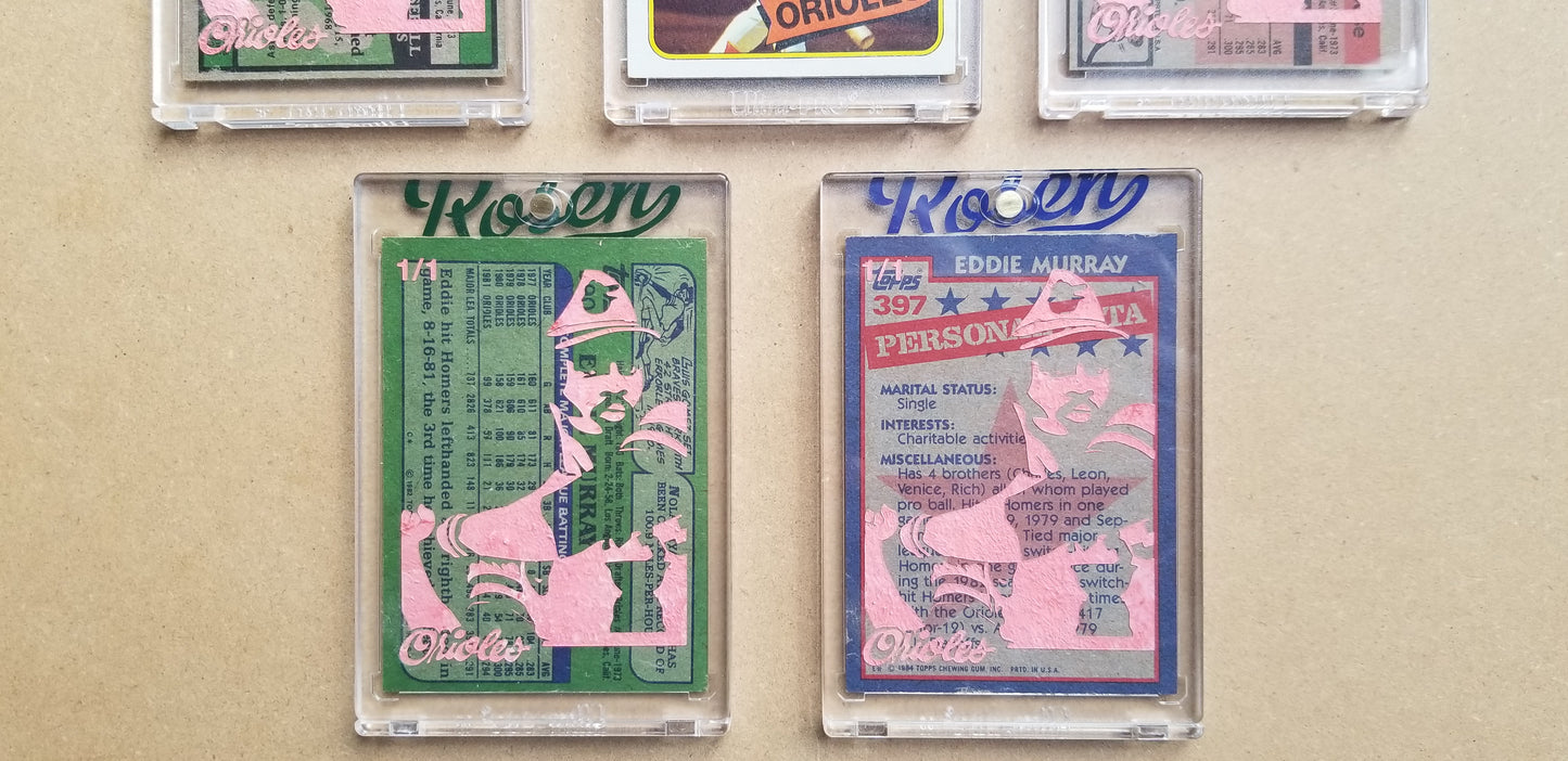 Baseball card art by Matthew Lee Rosen (aka Matthew Rosen) - Eddie Murray Rookie