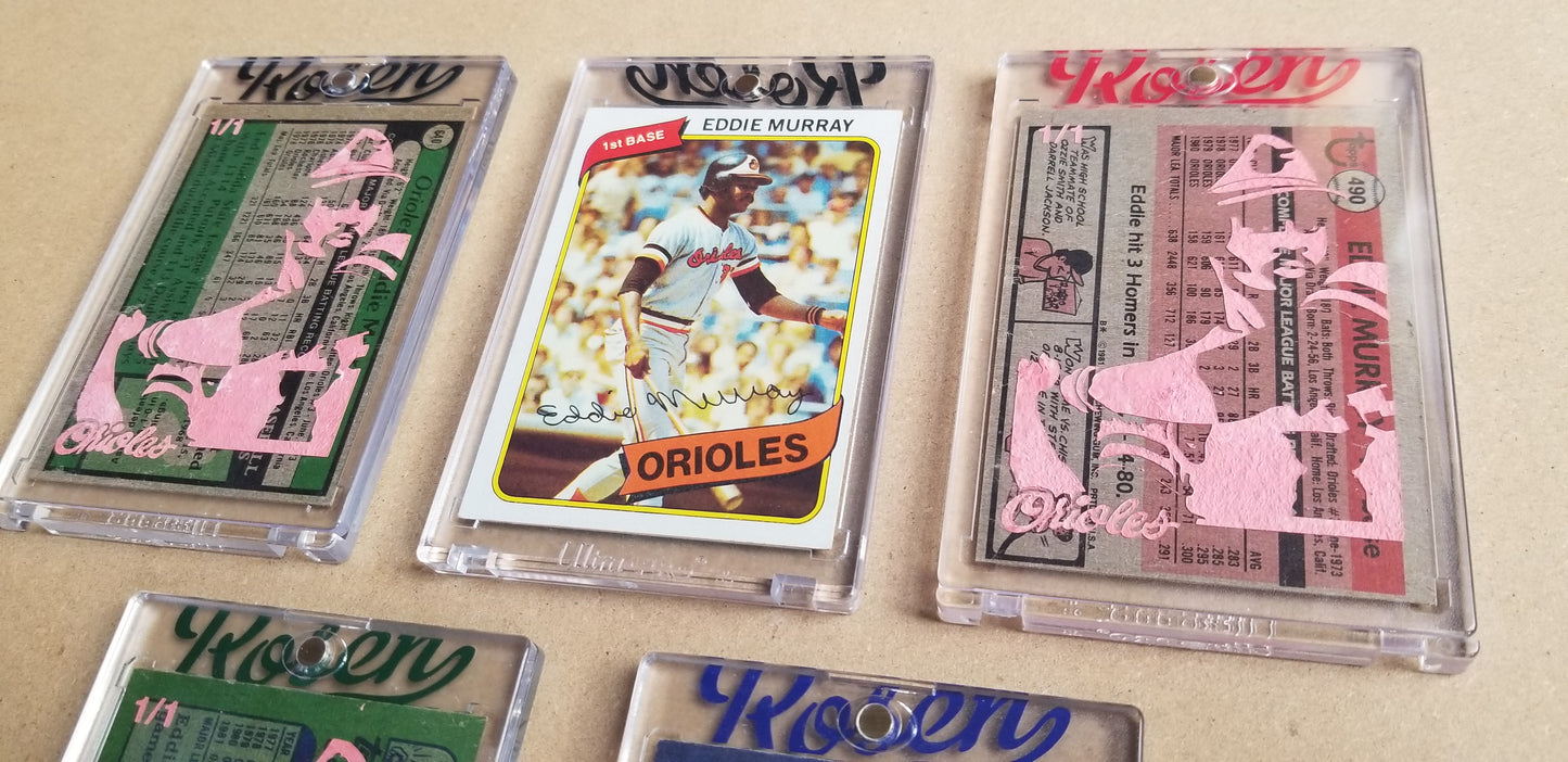 Baseball card art by Matthew Lee Rosen (aka Matthew Rosen) - Eddie Murray Rookie