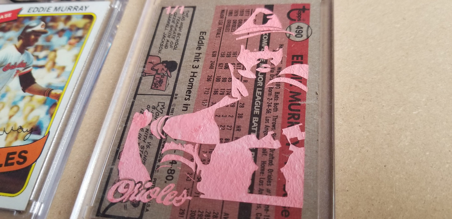 Baseball card art by Matthew Lee Rosen (aka Matthew Rosen) - Eddie Murray Rookie