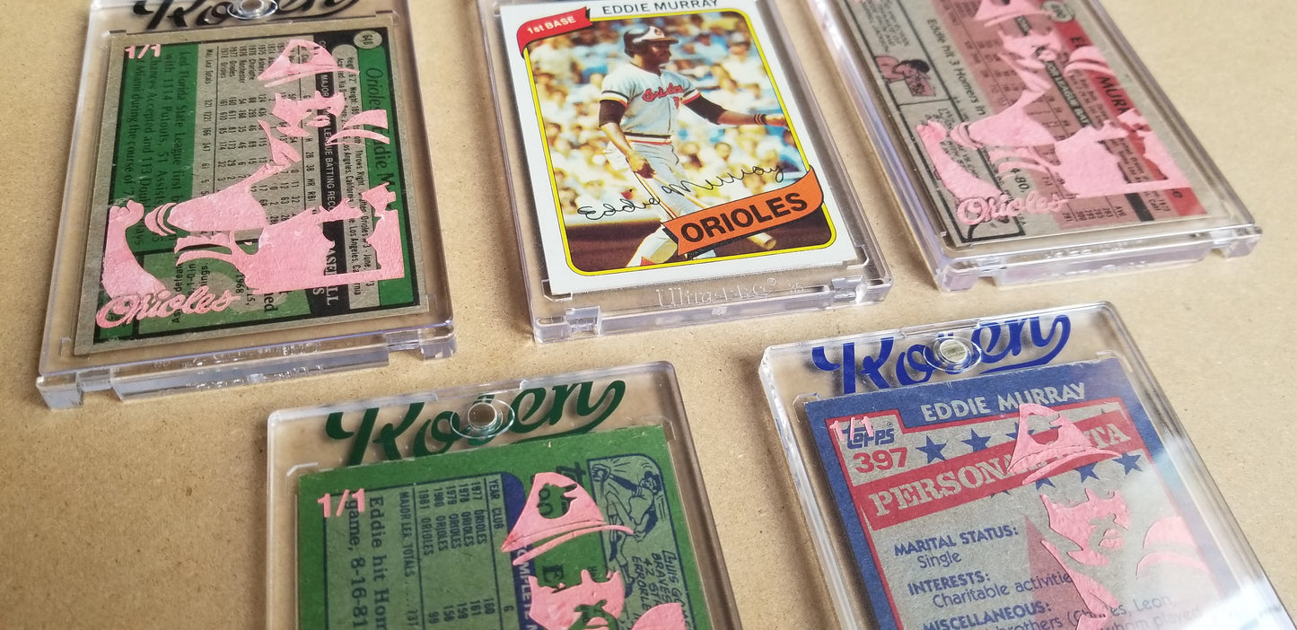Baseball card art by Matthew Lee Rosen (aka Matthew Rosen) - Eddie Murray Rookie
