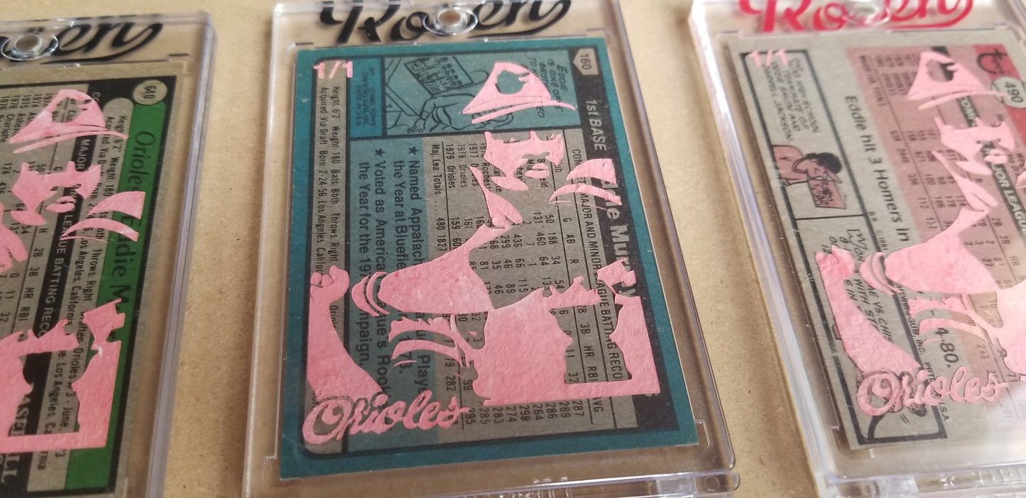 Baseball card art by Matthew Lee Rosen (aka Matthew Rosen) - Eddie Murray Rookie