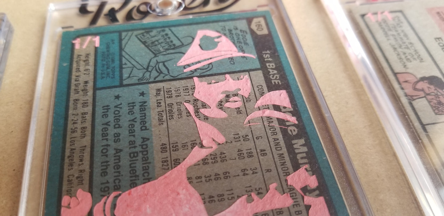 Baseball card art by Matthew Lee Rosen (aka Matthew Rosen) - Eddie Murray Rookie