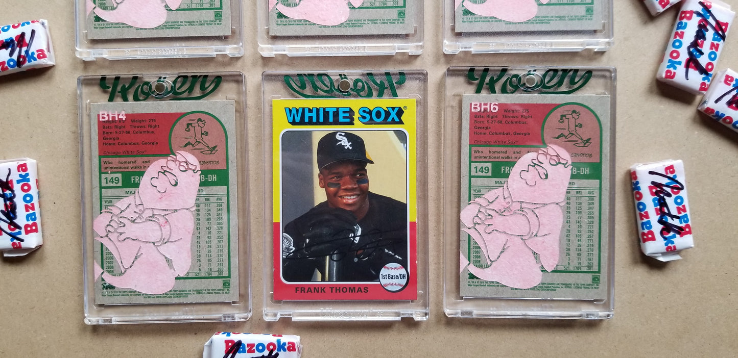 Baseball card art by Matthew Lee Rosen (aka Matthew Rosen) - Gum Stick Collector Cards - The Big Hurt (Peter Griffin)