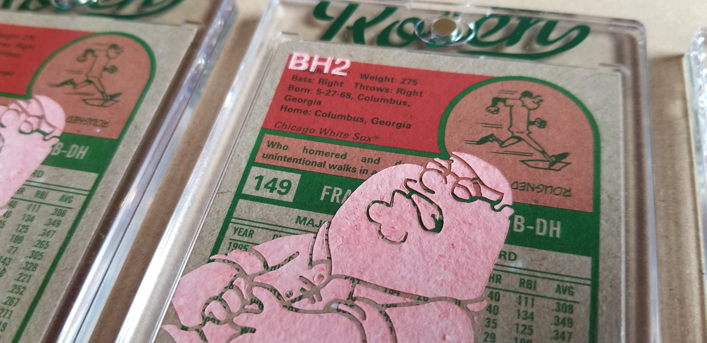 Baseball card art by Matthew Lee Rosen (aka Matthew Rosen) - Gum Stick Collector Cards - The Big Hurt (Peter Griffin)