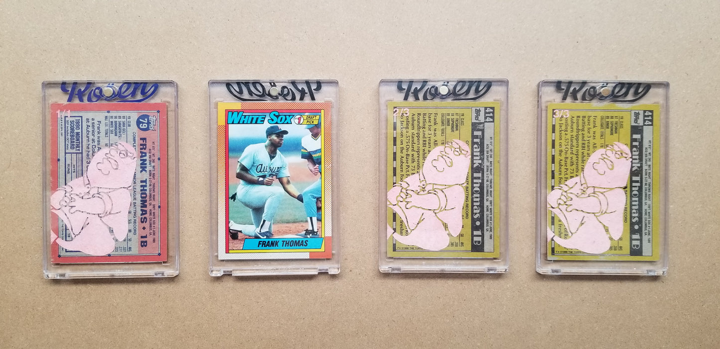 Baseball card art by Matthew Lee Rosen (aka Matthew Rosen) - Gum Stick Collector Cards - The Big Hurt (Peter Griffin)