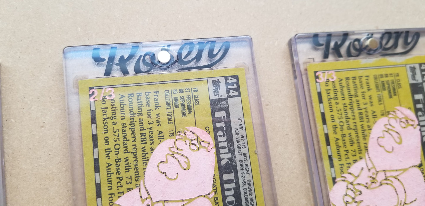 Baseball card art by Matthew Lee Rosen (aka Matthew Rosen) - Gum Stick Collector Cards - The Big Hurt (Peter Griffin)