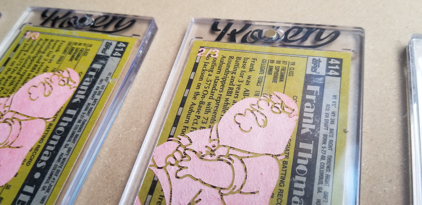 Baseball card art by Matthew Lee Rosen (aka Matthew Rosen) - Gum Stick Collector Cards - The Big Hurt (Peter Griffin)