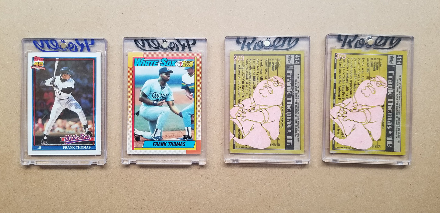 Baseball card art by Matthew Lee Rosen (aka Matthew Rosen) - Gum Stick Collector Cards - The Big Hurt (Peter Griffin)