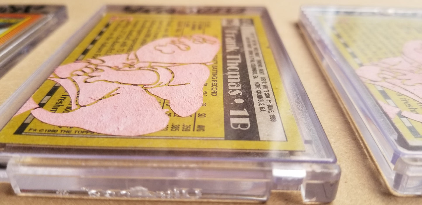 Baseball card art by Matthew Lee Rosen (aka Matthew Rosen) - Gum Stick Collector Cards - The Big Hurt (Peter Griffin)