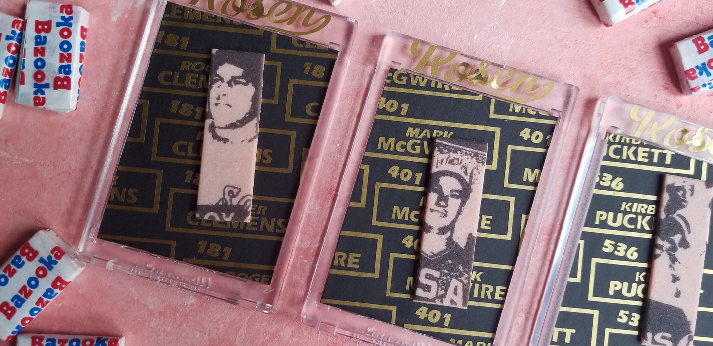 Gum Stick Collector Cards - 1985 Topps - Baseball card art by Matt Rosen