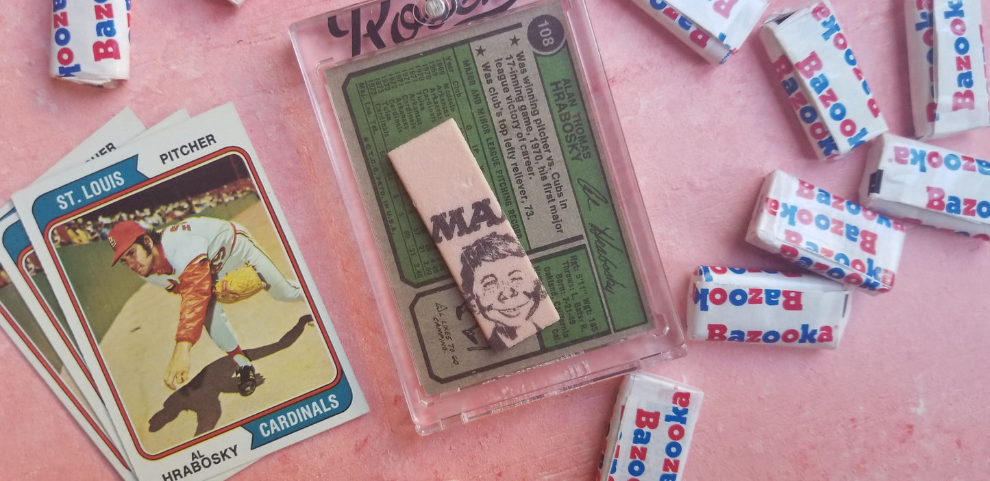 Baseball card art by Matthew Lee Rosen - Mad Al Hrabosky