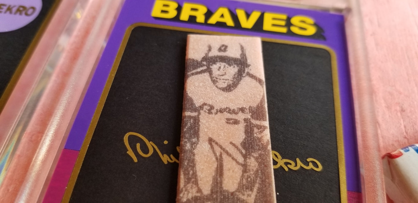 Baseball card art by Matthew Rosen - 1969 and 1975 Topps Phil Niekro