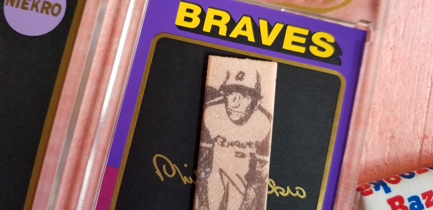 Baseball card art by Matthew Lee Rosen - 1969 and 1975 Topps Phil Niekro