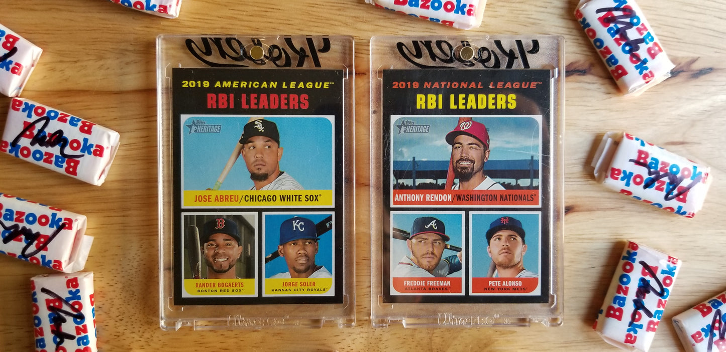 Baseball card art by Matthew Rosen - In play, run(s)