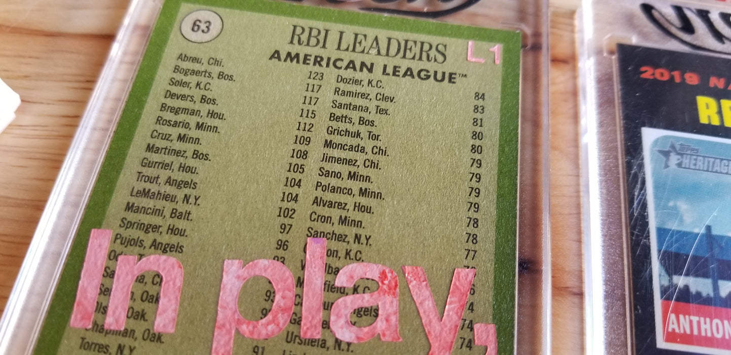 Baseball card art by Matthew Rosen - In play, run(s)
