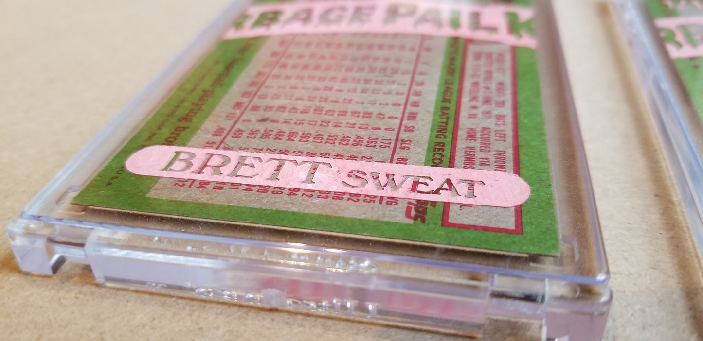 Baseball card art by Matthew Lee Rosen (aka Matthew Rosen) - George Brett Sweat