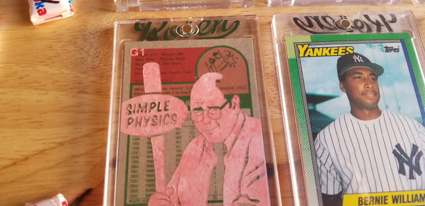 Baseball card art by Matthew Lee Rosen (aka Matthew Rosen) - George Costanza Yankees