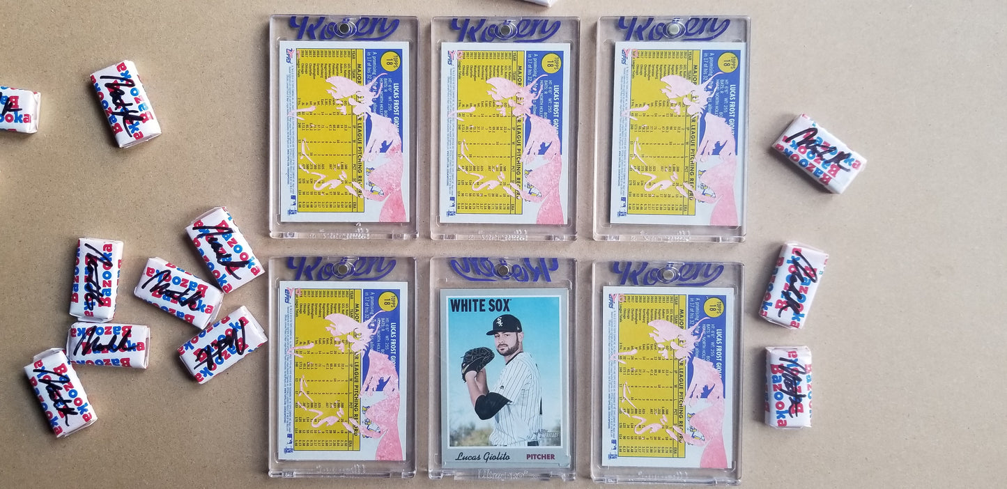 Baseball card art by Matthew Lee Rosen (aka Matthew Rosen) - George Lucas Giolito