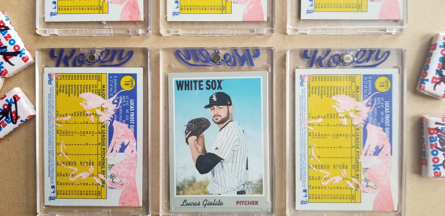 Baseball card art by Matthew Lee Rosen (aka Matthew Rosen) - George Lucas Giolito