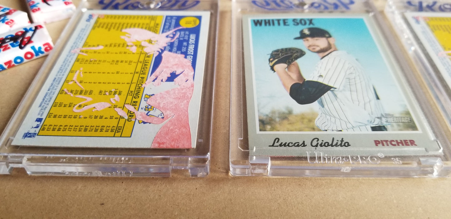Baseball card art by Matthew Lee Rosen (aka Matthew Rosen) - George Lucas Giolito