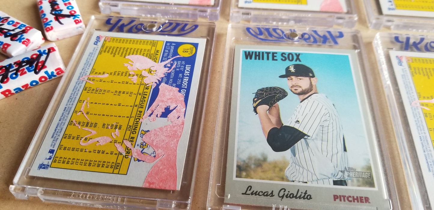 Baseball card art by Matthew Lee Rosen (aka Matthew Rosen) - George Lucas Giolito