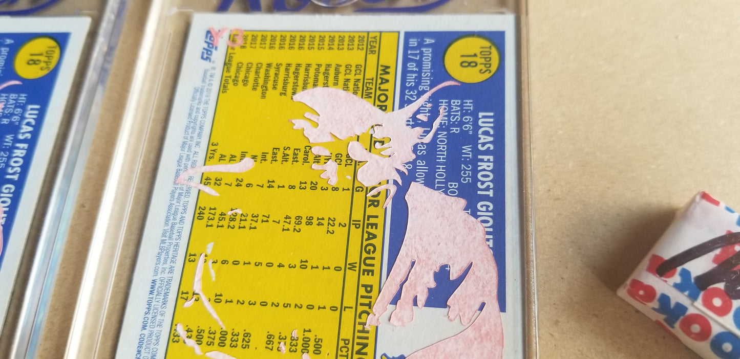 Baseball card art by Matthew Lee Rosen (aka Matthew Rosen) - George Lucas Giolito