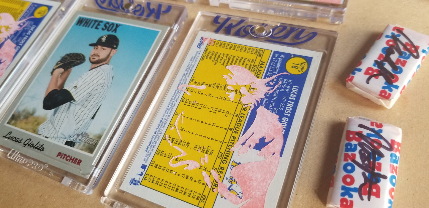 Baseball card art by Matthew Lee Rosen (aka Matthew Rosen) - George Lucas Giolito