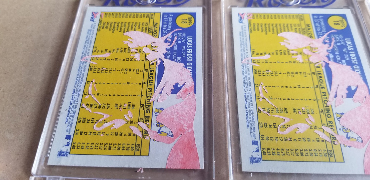 Baseball card art by Matthew Lee Rosen (aka Matthew Rosen) - George Lucas Giolito