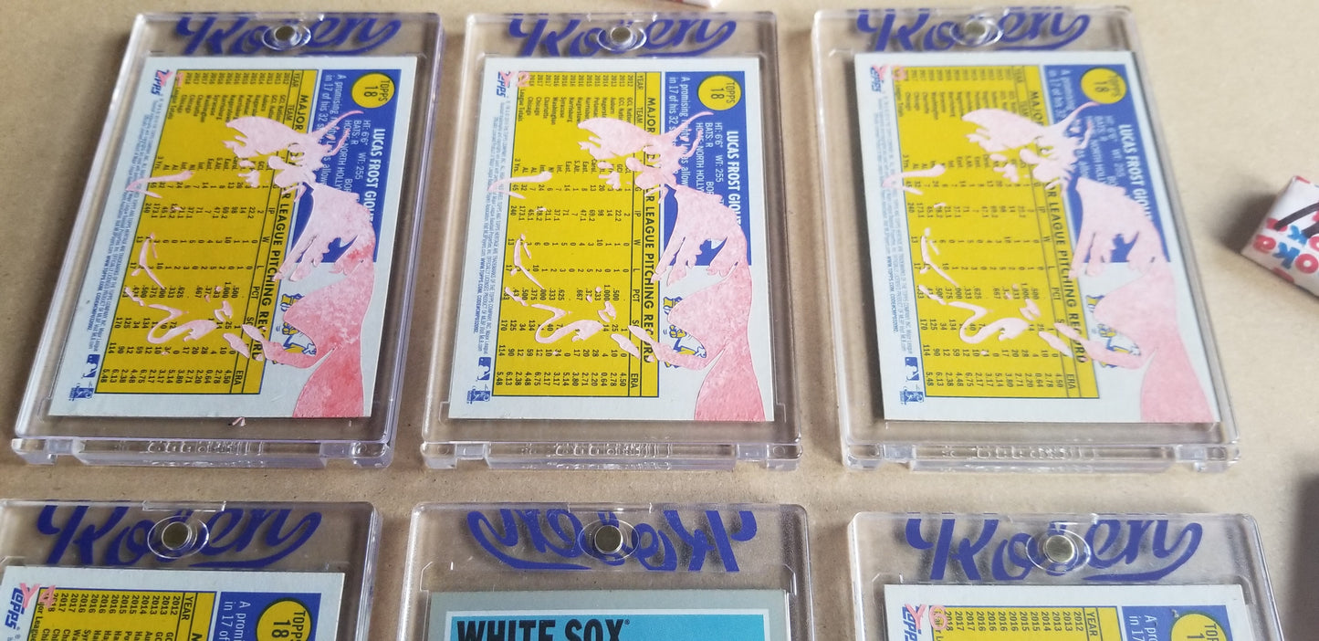 Baseball card art by Matthew Lee Rosen (aka Matthew Rosen) - George Lucas Giolito