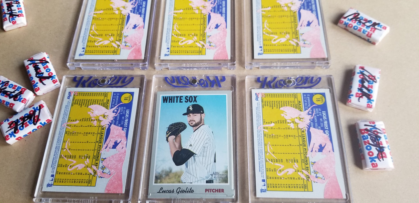 Baseball card art by Matthew Lee Rosen (aka Matthew Rosen) - George Lucas Giolito