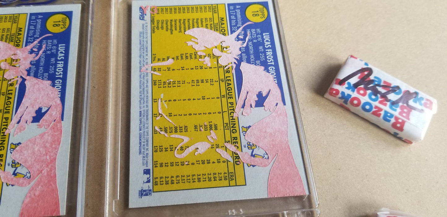 Baseball card art by Matthew Lee Rosen (aka Matthew Rosen) - George Lucas Giolito