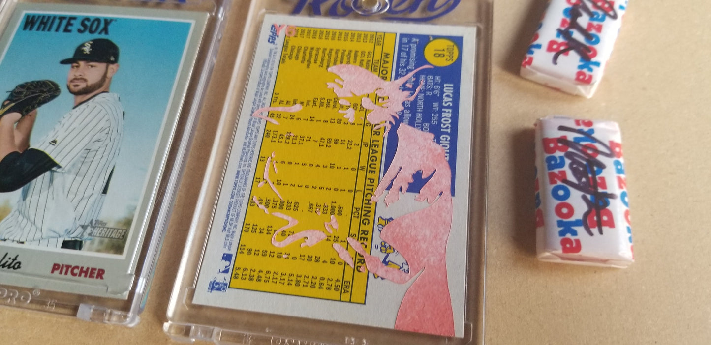 Baseball card art by Matthew Lee Rosen (aka Matthew Rosen) - George Lucas Giolito