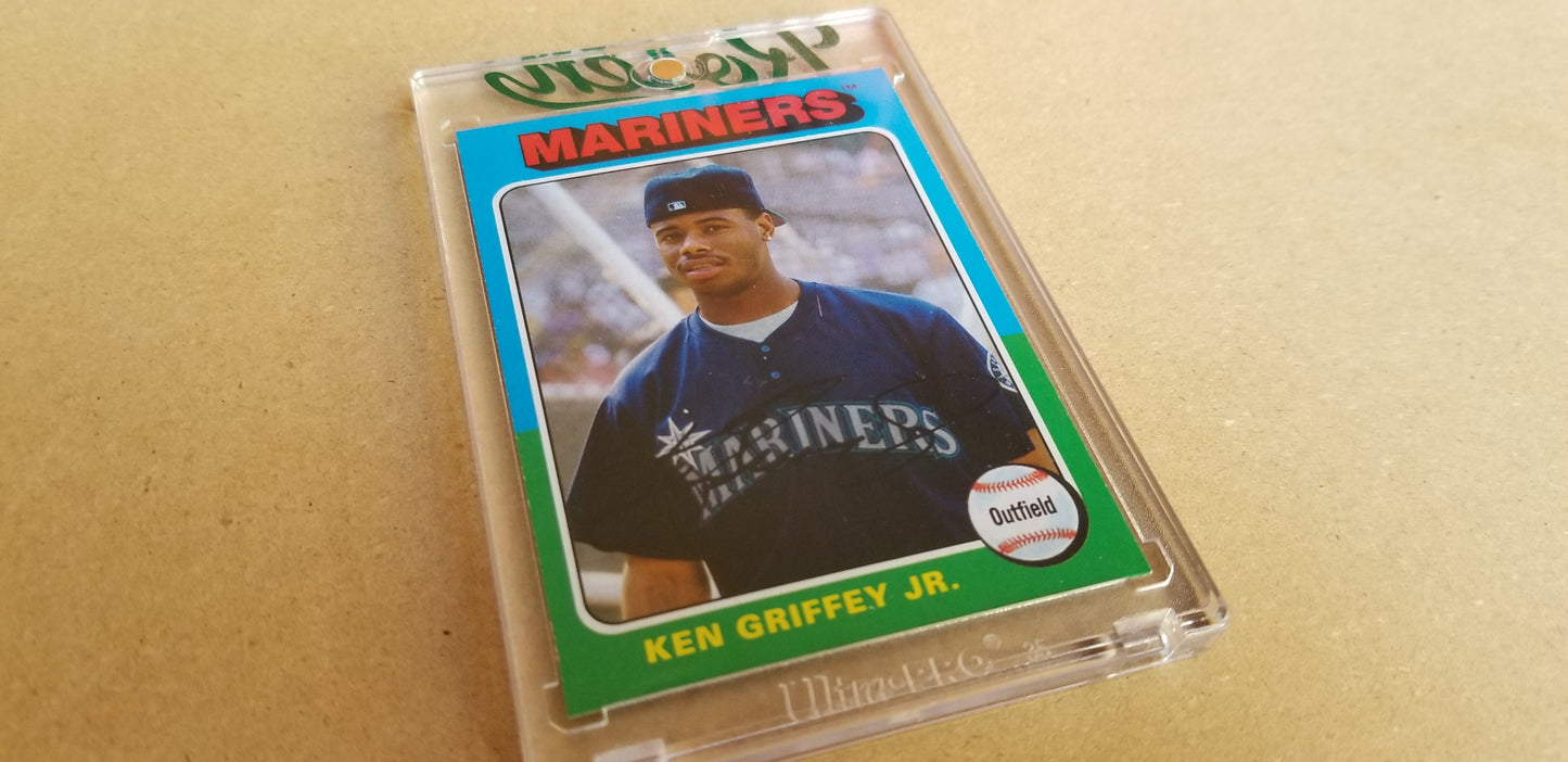 Baseball card art by Matthew Lee Rosen (aka Matthew Rosen) - Griffey Jr. Silhouette