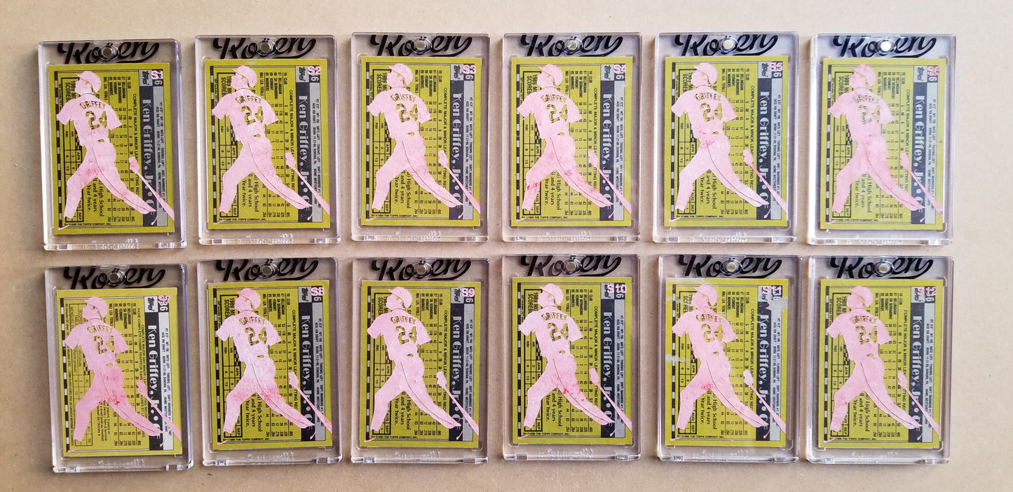 Baseball card art by Matthew Lee Rosen (aka Matthew Rosen) - Griffey Jr. Silhouette