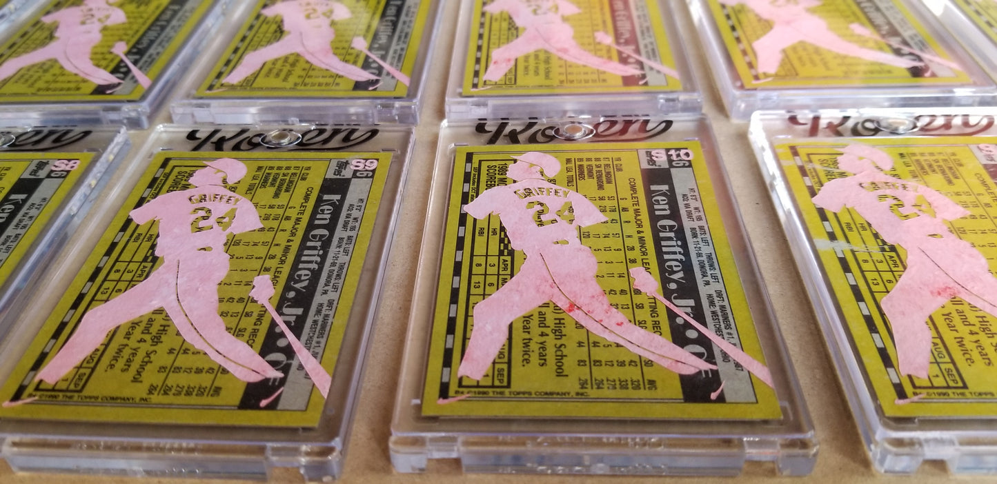 Baseball card art by Matthew Lee Rosen (aka Matthew Rosen) - Griffey Jr. Silhouette