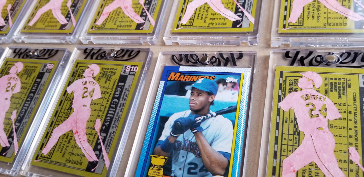 Baseball card art by Matthew Lee Rosen (aka Matthew Rosen) - Griffey Jr. Silhouette