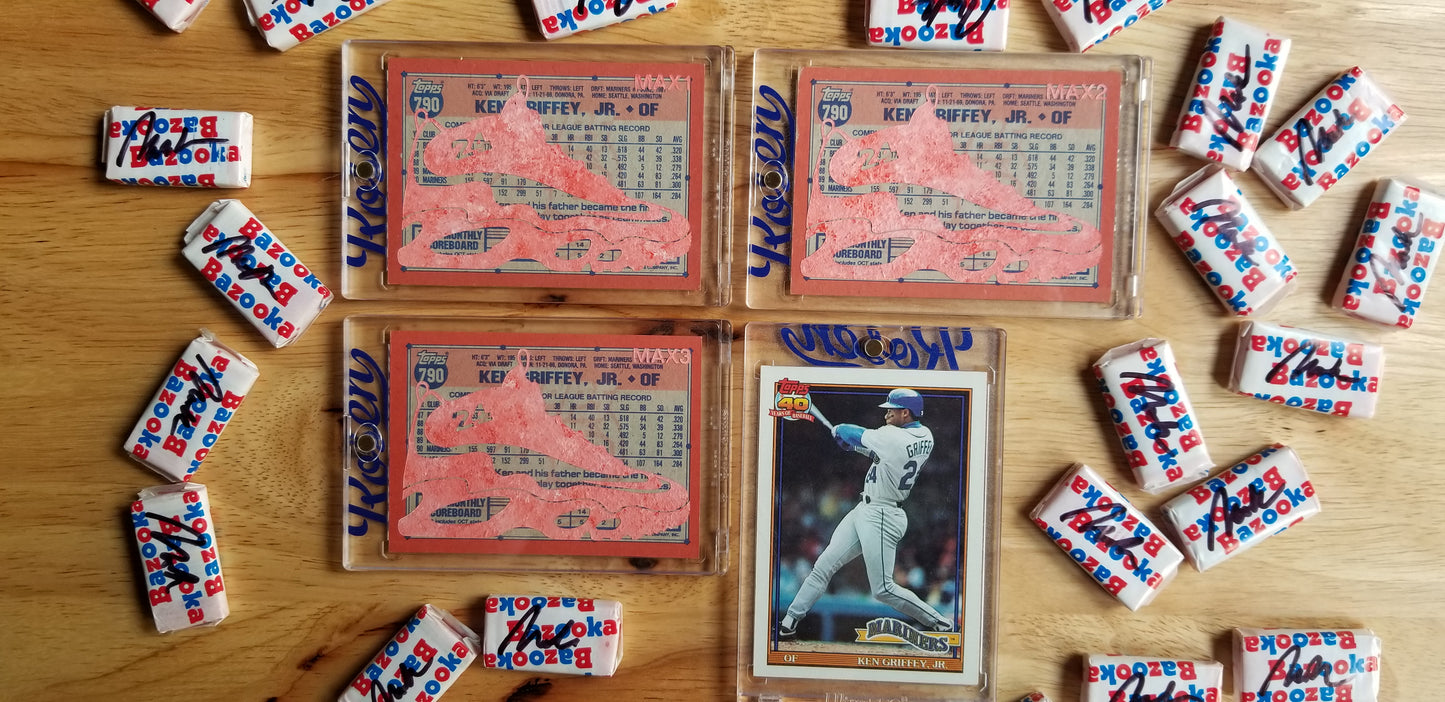Baseball card art by Matthew Lee Rosen (aka Matthew Rosen) - Ken Griffey Jr. Nike Air Max 1