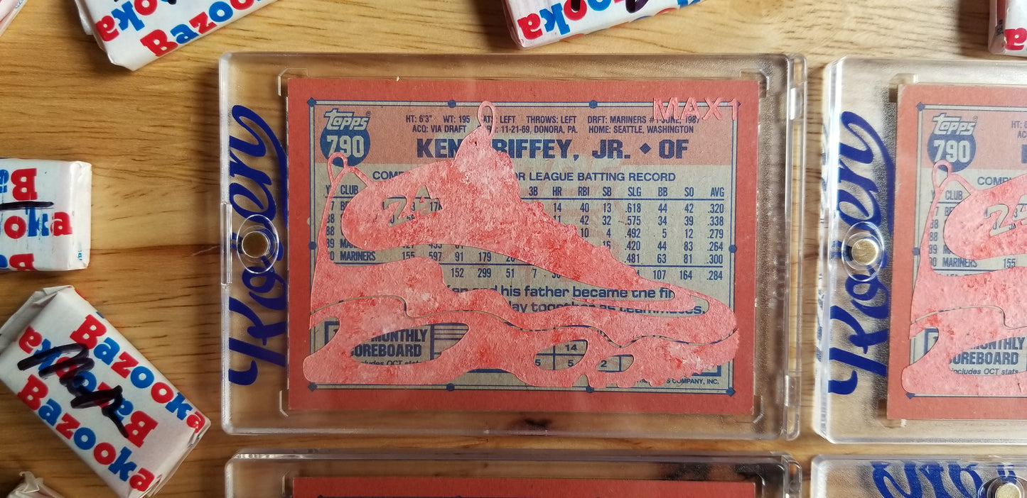 Baseball card art by Matthew Lee Rosen (aka Matthew Rosen) - Ken Griffey Jr. Nike Air Max 1